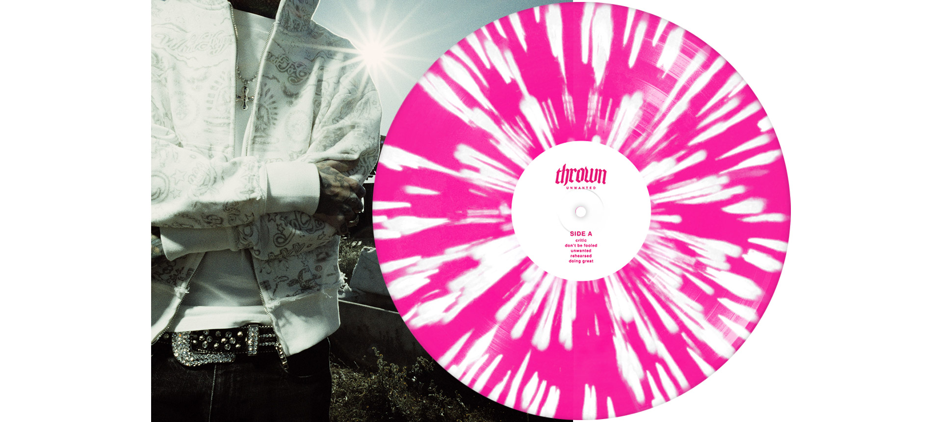 THROWN - Unwanted 12" LP - NEON PINK SPLATTER