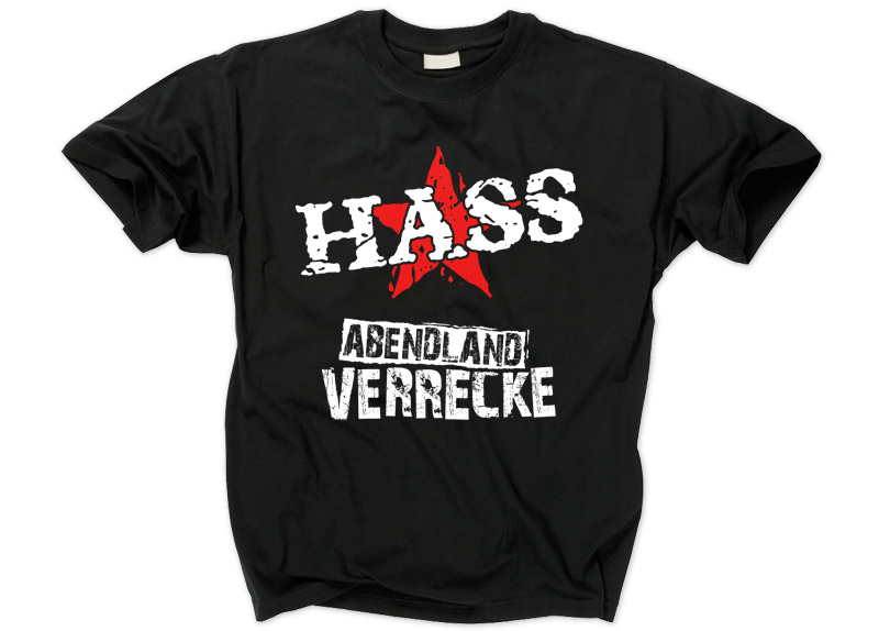 merch0122-1 HASS - Abendland verrecke T-Shirt