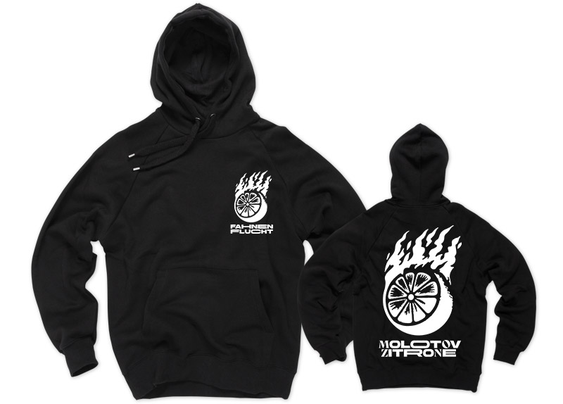 merch_hoodie_ff_molotivzitrone FAHNENFLUCHT - Molotov Zitrone Hoodie - WHITE...