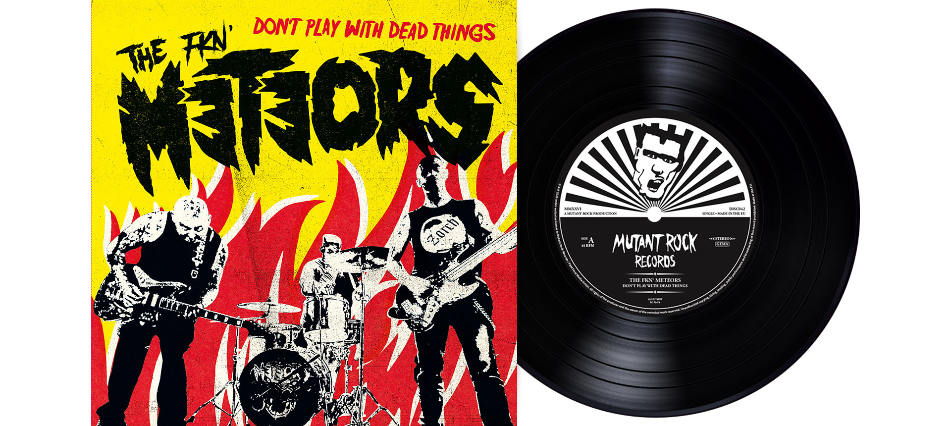 METEORS, THE - Don’t Play With Dead Things 7" Single - BLACK