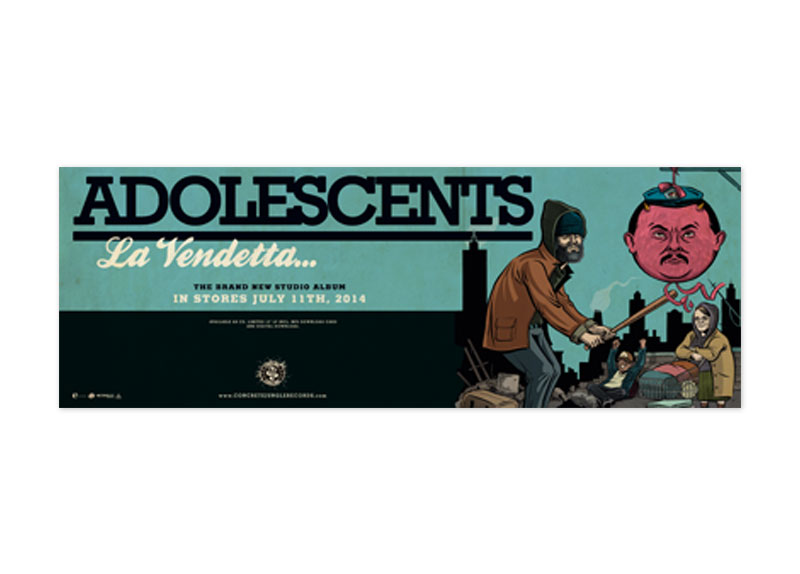 ADOLESCENTS - La Vendetta Poster ADOLESCENTS - La Vendetta Poster