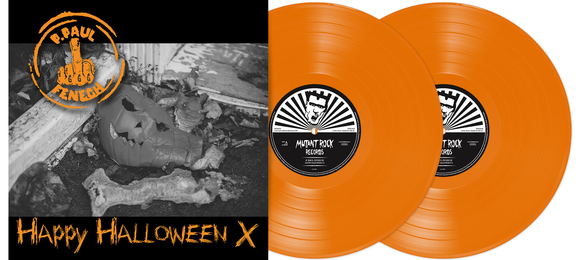 P. PAUL FENECH - Happy Halloween X 12" DO-LP - ORANGE P. PAUL FENECH - Happy Halloween X 12" DO-LP - ORANGE