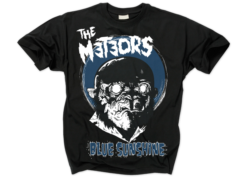 merch0060-1 METEORS, THE - Blue Sunshine T-Shirt