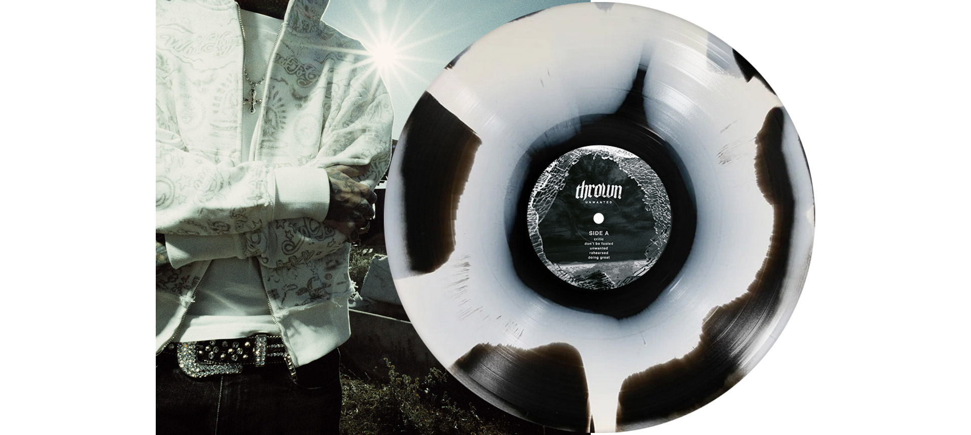THROWN - Unwanted 12" LP - BLACK WHITE CORONA
