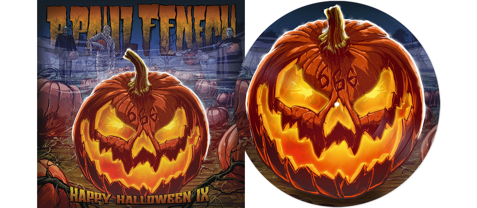 P. PAUL FENECH - Happy Halloween IX 10" EP PICTURE VINYL P. PAUL FENECH - Happy Halloween IX 10" EP PICTURE VINYL