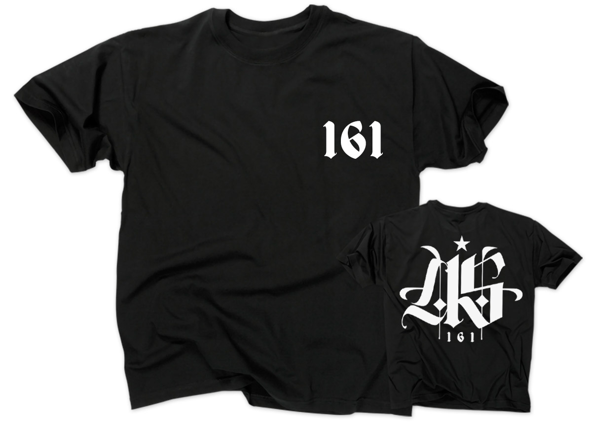 AS161_Shirt-black-mockup-front-back ALARMSIGNAL - 161 Black T-Shirt