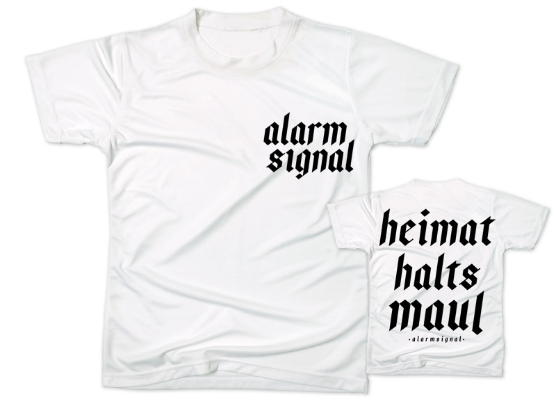 merch_shirt_alarmsignal_hhm_white ALARMSIGNAL - Heimat halt's Maul White T-Shir...