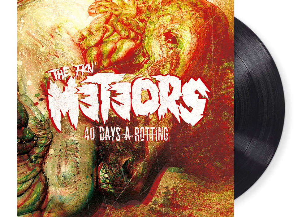 vinyl_themeteors_40daysarotting_black METEORS, THE - 40 Days a Rotting 12" LP - BLA...
