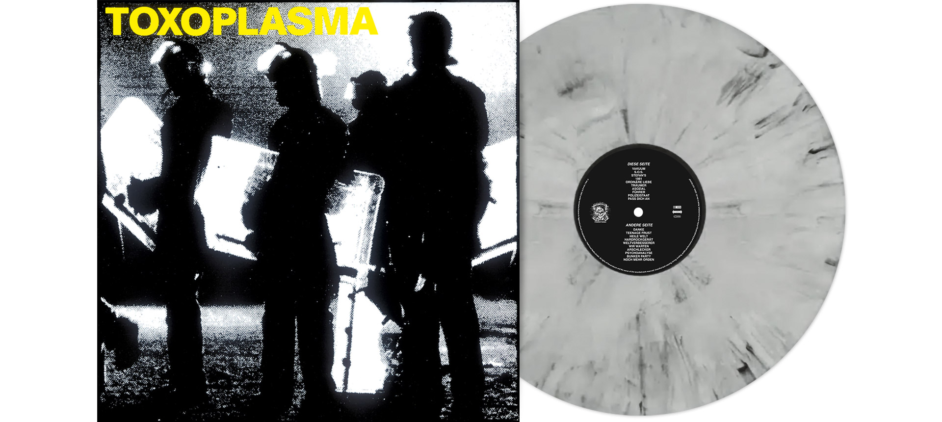 TOXOPLASMA - Toxoplasma 12" LP - SILVER MARBLED TOXOPLASMA - Toxoplasma 12" LP - SILVER MARBLED