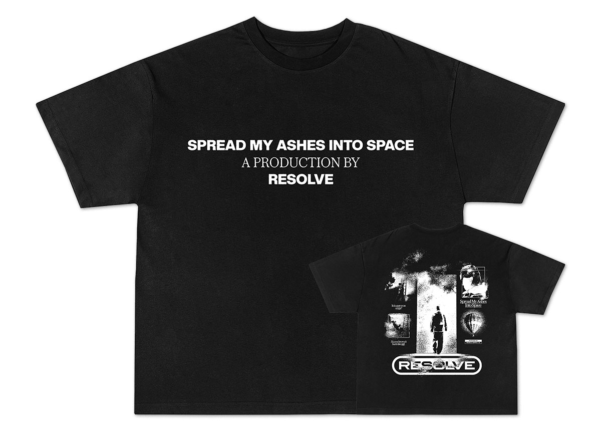 RESOLVE - Spread My Ashes Into Space 12" LP - STRATOSPHERE + Credits T-Shirt BUNDLE