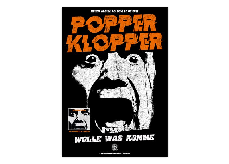 poster056 POPPERKLOPPER - Wolle was komme Poster