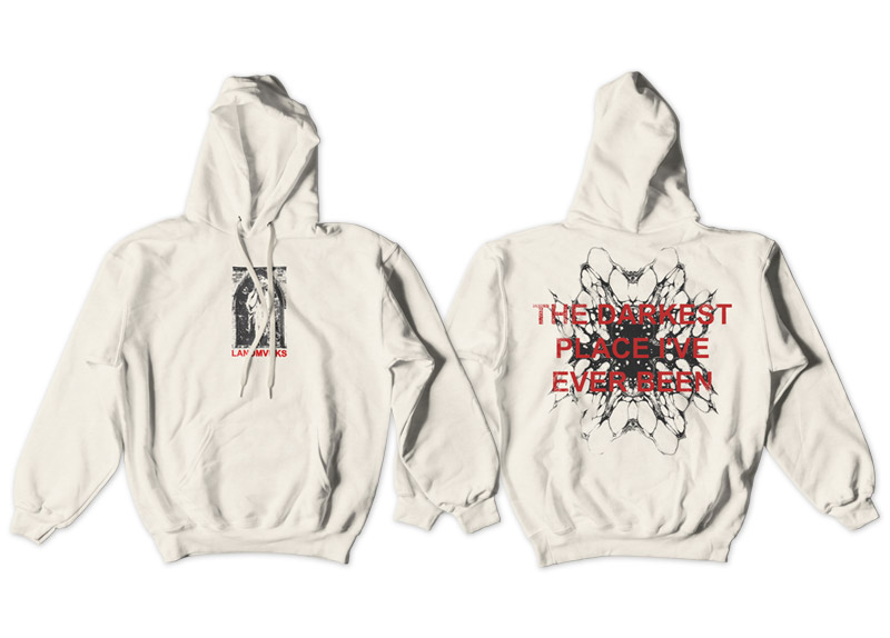 merch_hoodie_landmvrks_thedarkestplace_beige LANDMVRKS - The Darkest Place I’ve Ever Been ...