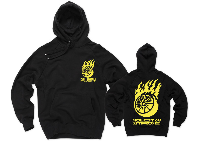FAHNENFLUCHT - Molotov Zitrone Hoodie - YELLO...