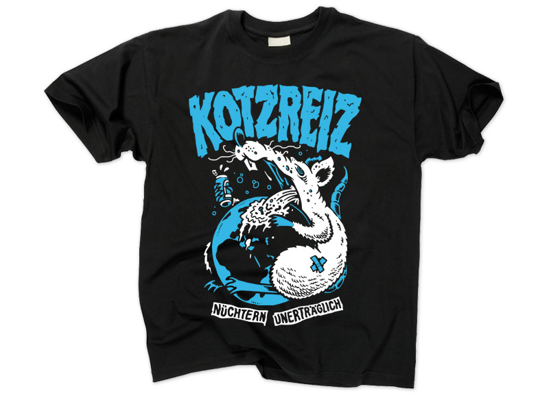 merch0114-1 KOTZREIZ - Ratte Nüchtern unerträglich T-Shir...