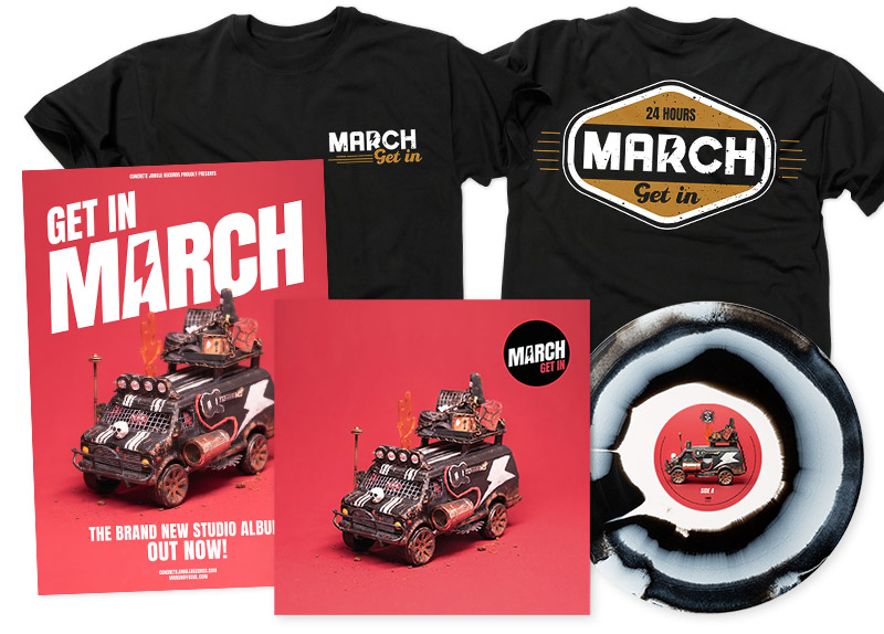MARCH - Get In 12" LP - INKSPOT BUNDLE