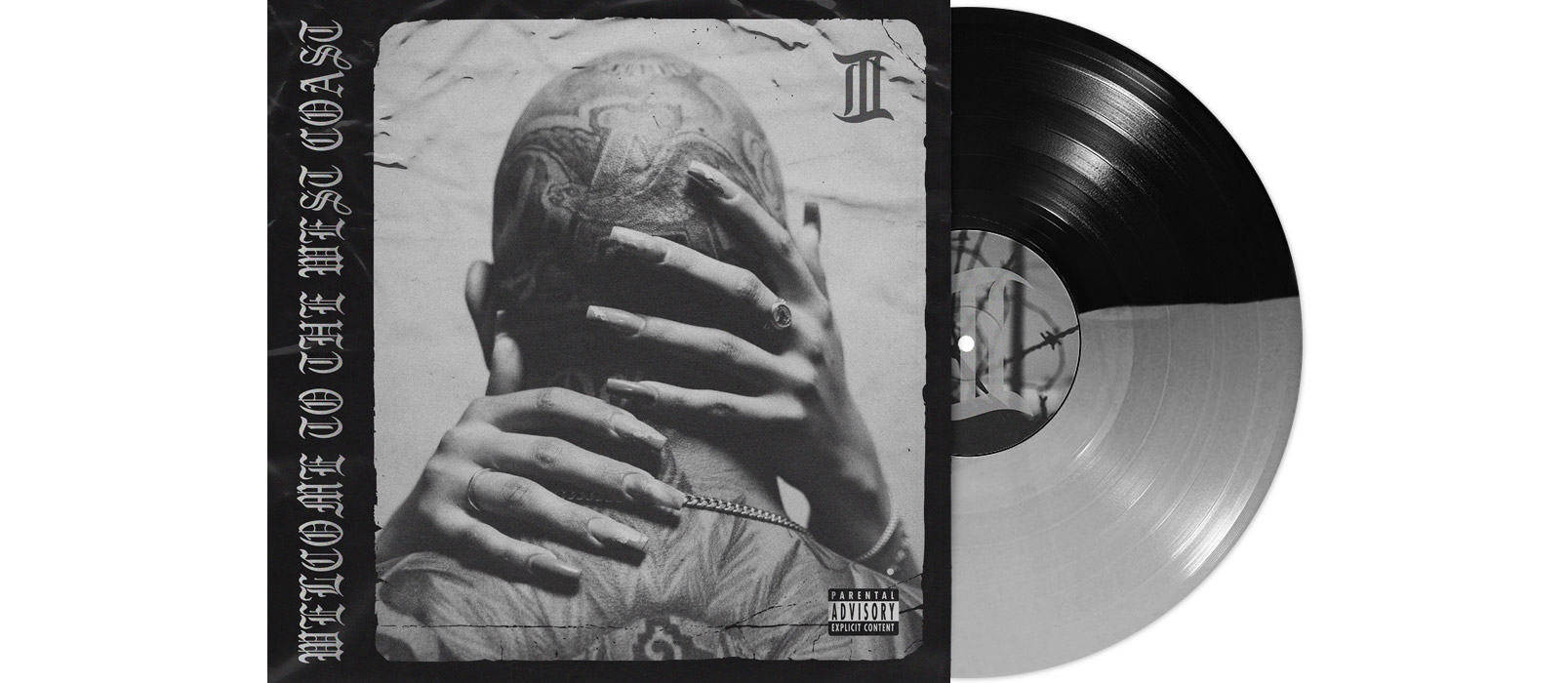 LIONHEART - Welcome To The West Coast III 12" LP - SPLIT SILVER + BAR TOWEL LIONHEART - Welcome To The West Coast III 12" LP - SPLIT SILVER + BAR TOWEL