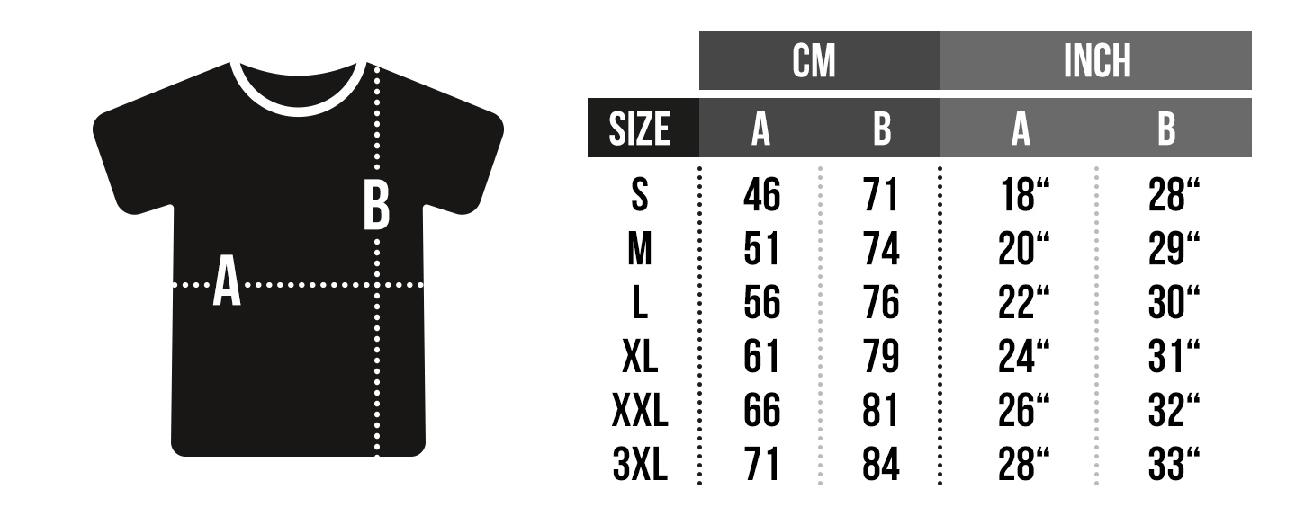 Show size chart
