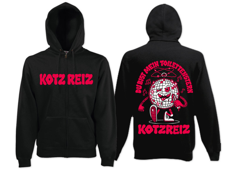 merch_hoodie_kotzreiz_toilettenstern KOTZREIZ - Toilettenstern Zipper