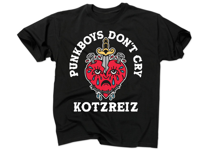 merch_shirt_kotzreiz_punkboys_colored KOTZREIZ - Punkboys Don't Cry (Farbig) T-Shir...
