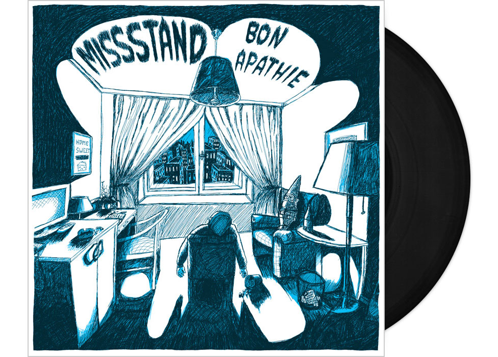 vinyl_agp080-1A MISSSTAND - Bon Apathie 12" LP - BLACK