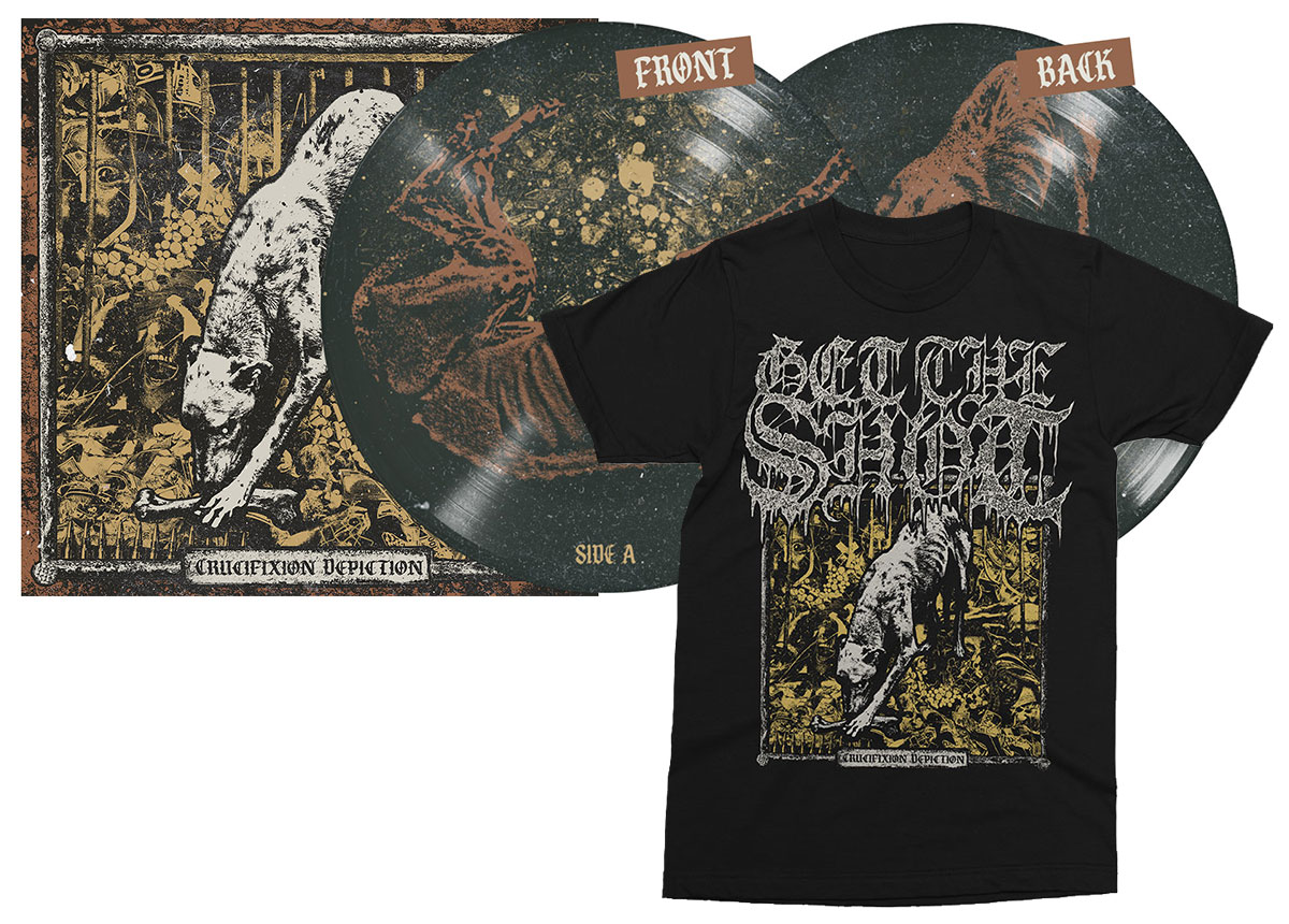 GET THE SHOT - Crucifixion Depiction EP + T-Shirt PICTURE Vinyl BUNDLE