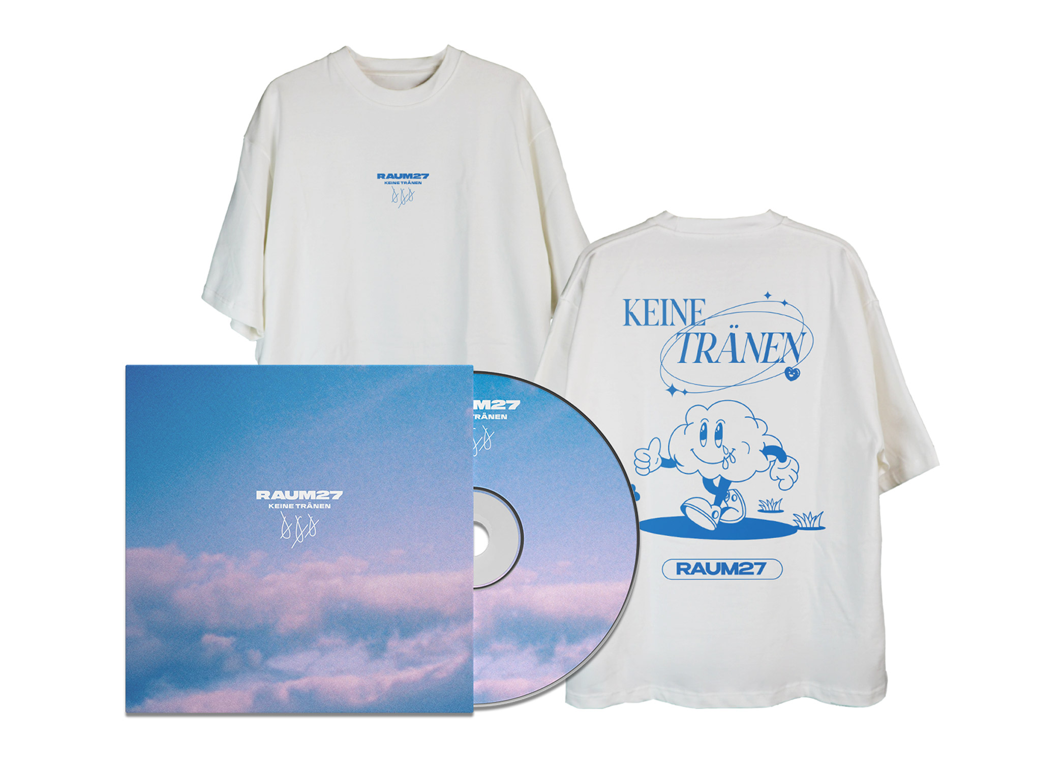 RAUM27 - Keine Tränen Shirt Bundle Wolke CD