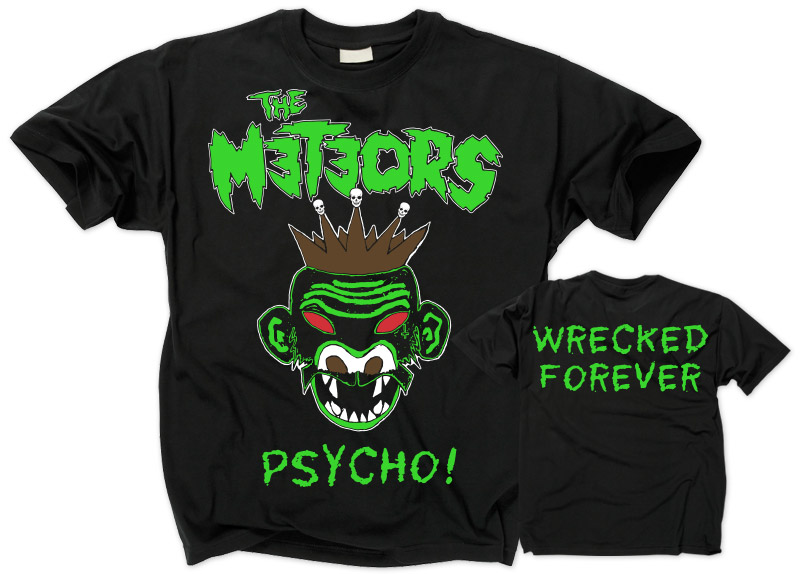 METEORS, THE - Psycho (Wrecked Forever) T-Shirt