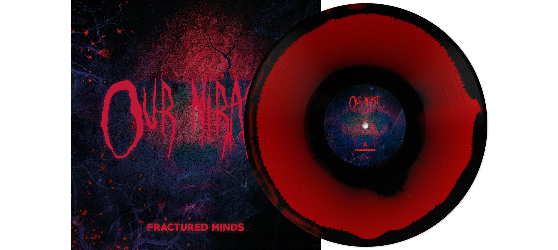 OUR MIRAGE - Fractured Minds 12" LP - RED BLACK CORONA