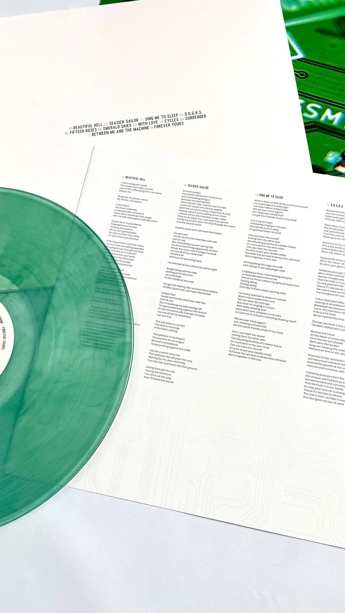 RESOLVE - Between Me And The Machine 12" LP - GREEN RESOLVE - Between Me And The Machine 12" LP - GREEN