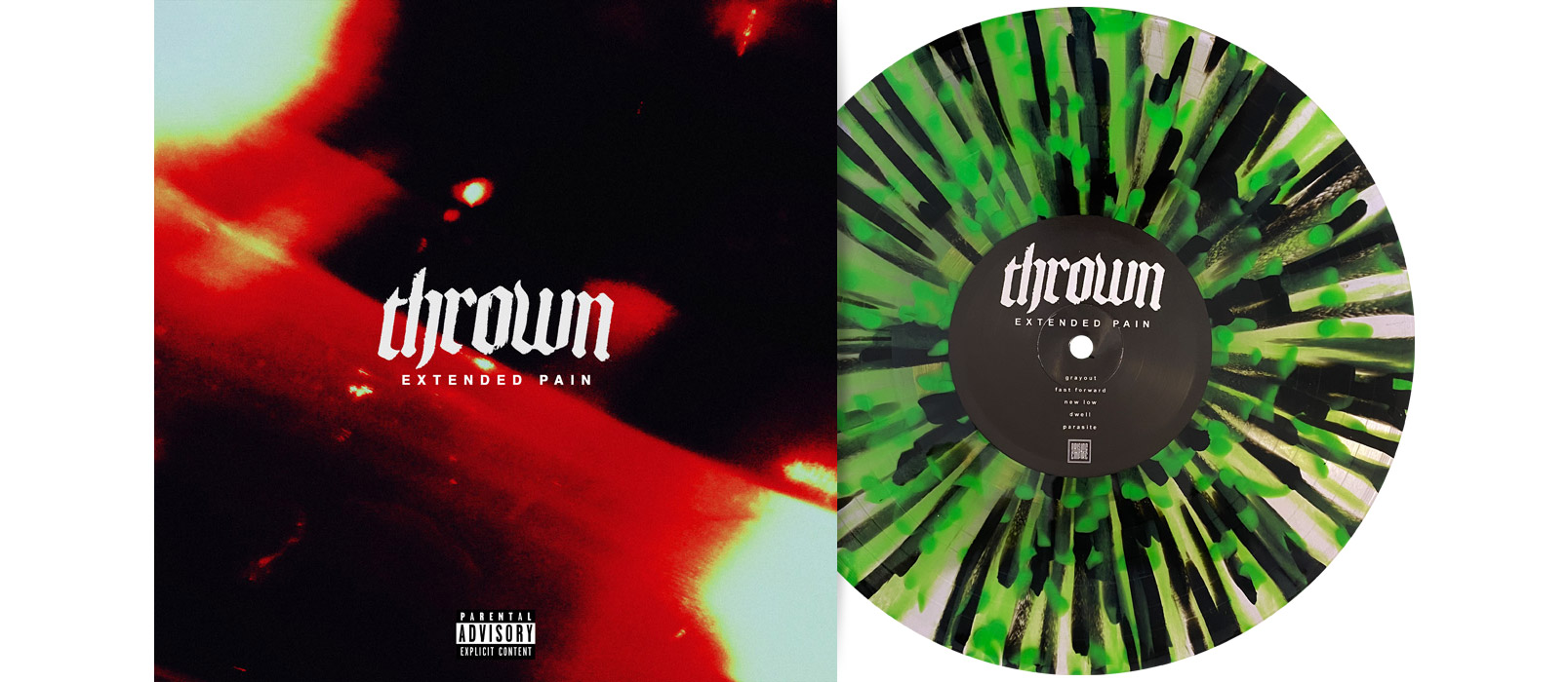 THROWN - Extended Pain 10" EP - SPLATTER THROWN - Extended Pain 10" EP - SPLATTER