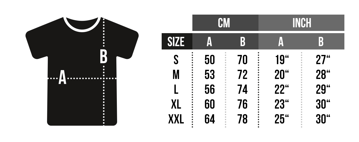 Show size chart