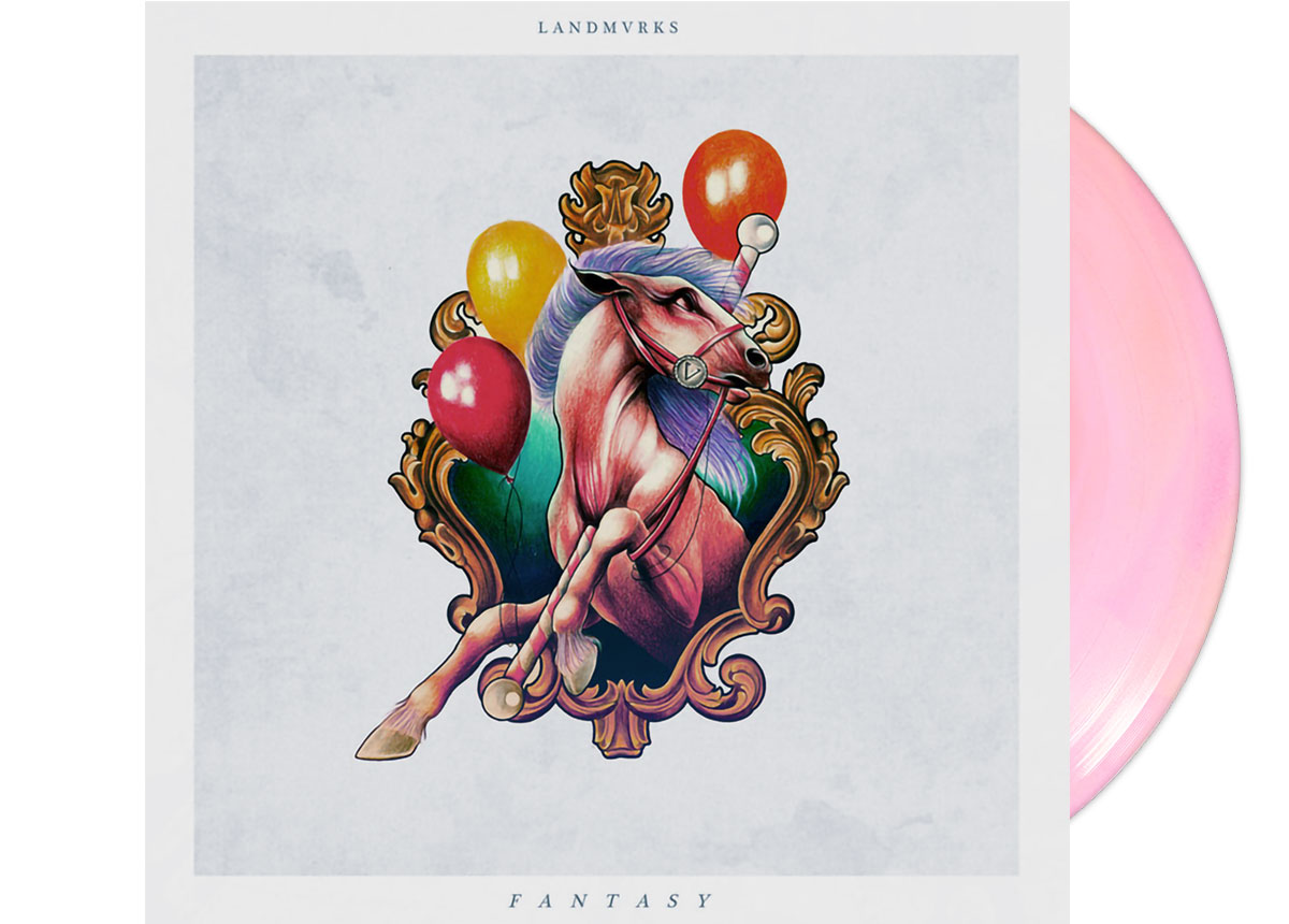 LANDMVRKS - Fantasy 12" LP - WHITE PINK TWIST... LANDMVRKS - Fantasy 12" LP - WHITE PINK TWIST...