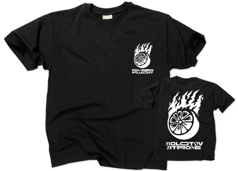 merch_shirt_ff_molotivzitrone FAHNENFLUCHT - Molotov Zitrone T-Shirt - WHIT...