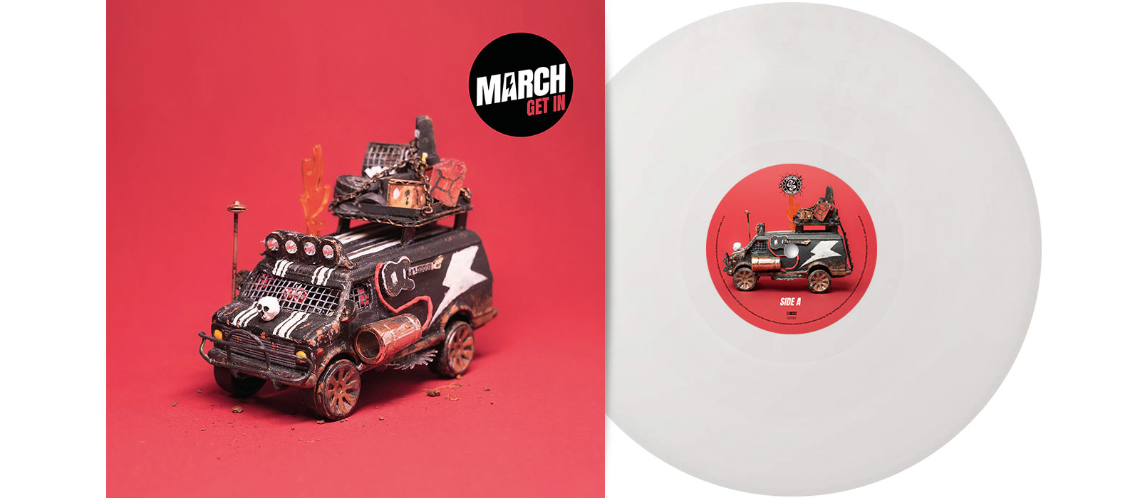 MARCH - Get In 12" LP - WHITE MARCH - Get In 12" LP - WHITE