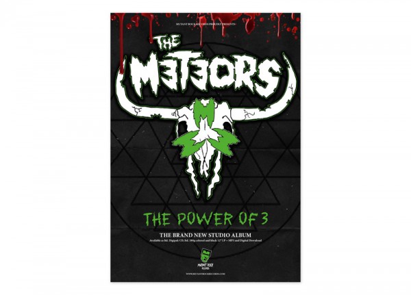 METEORS, THE - The Power Of 3 Poster