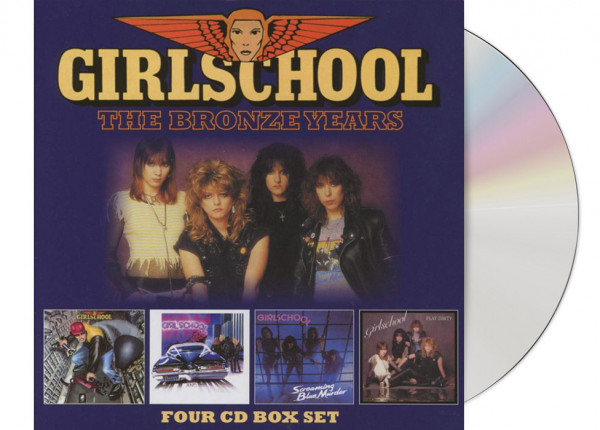 GIRLSCHOOL - The Bronze Years 4CD Box Set