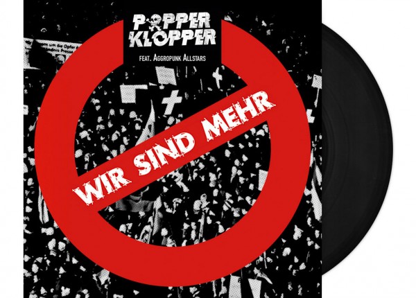 POPPERKLOPPER - Wir sind mehr 7" EP - BLACK