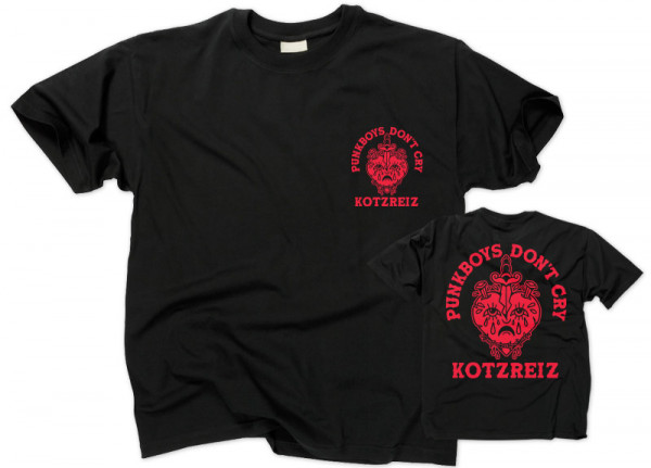 KOTZREIZ - Punkboys Don't Cry (Rot) T-Shirt