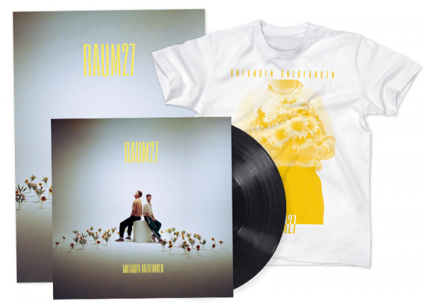 RAUM27 - Anfangen Anzufangen 12" LP + T-Shirt White BUNDLE