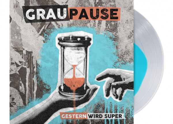 GRAUPAUSE - Gestern wird super 12" LP - CLEAR/BLUE
