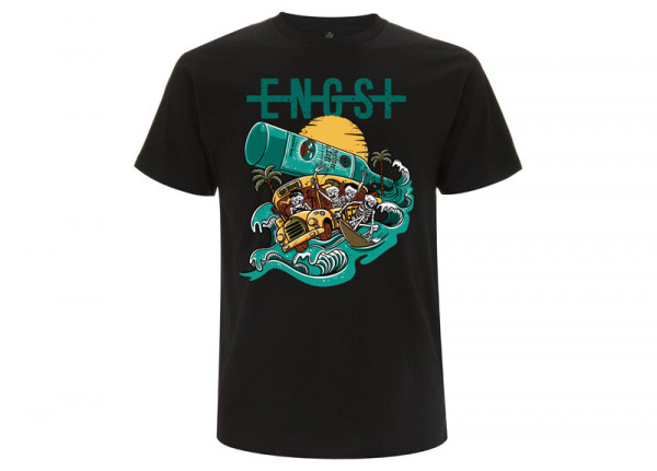 ENGST - Partybus Schwarzes T-Shirt