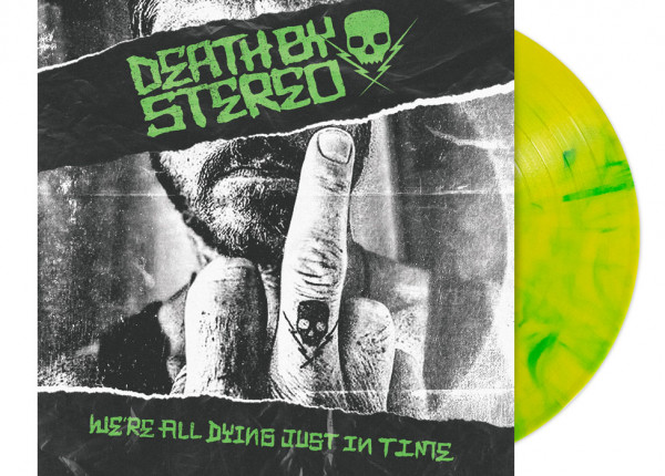 DEATH BY STEREO - We're All Dying Just In Time 12" LP - YELLOW/GREEN