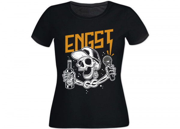 ENGST - Skelett Tailliertes Shirt