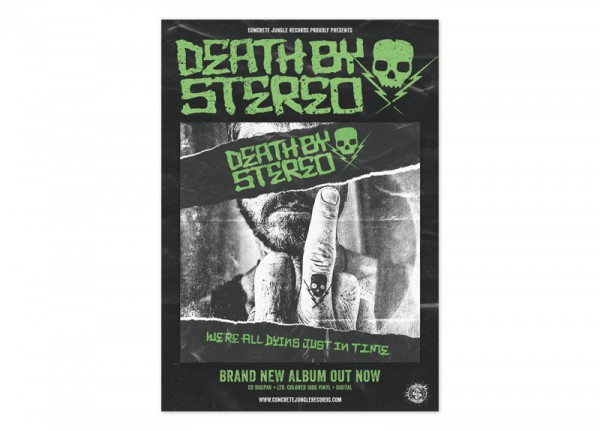 DEATH BY STEREO - We're All Dying Just In Time Poster