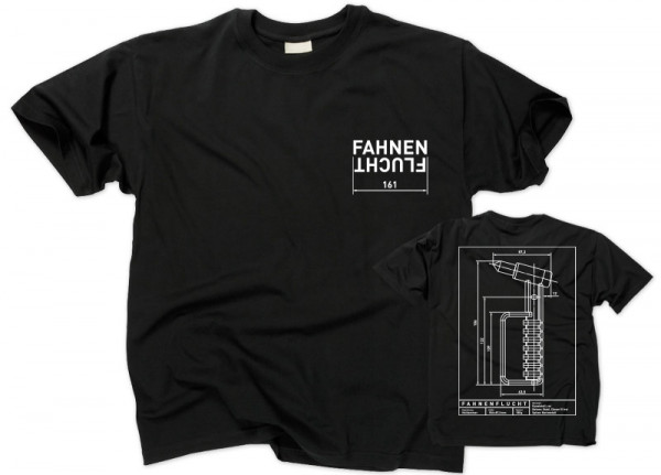 FAHNENFLUCHT - Technische Zeichnung T-Shirt