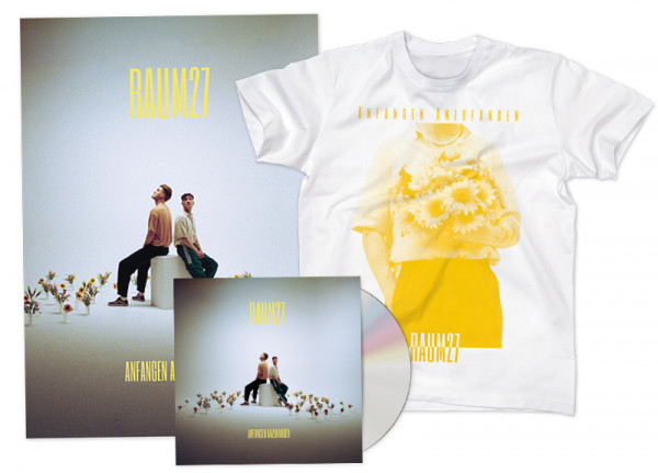 RAUM27 - Anfangen Anzufangen CD + T-Shirt White BUNDLE